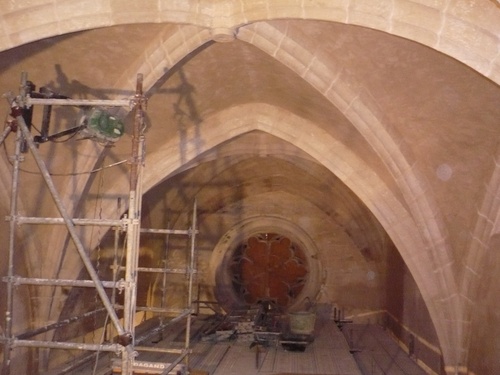 Nouvelles des travaux dans l'église de Catus...