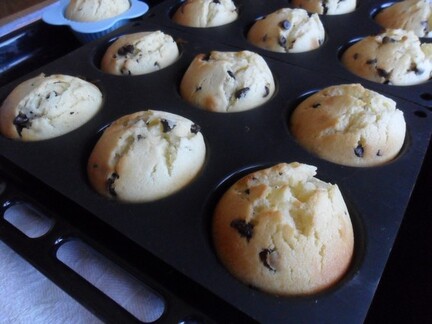 *** Muffins au mascarpone et pépites de chocolat ***