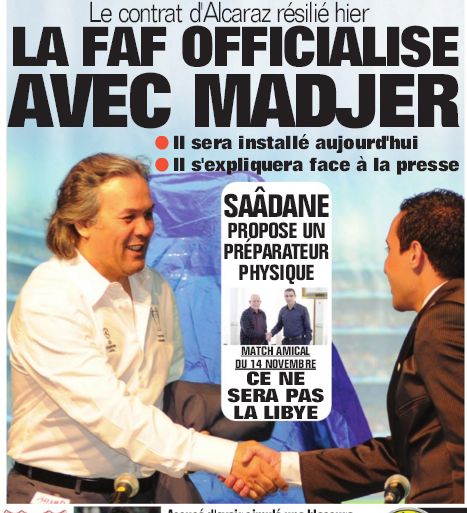 Madjer nouveau sélectionneur