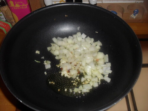 Ce soir, Riz frit aux petits légume et tofu!!