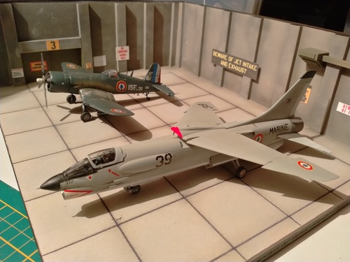 Un décor pour maquettes d'avions au 1/72