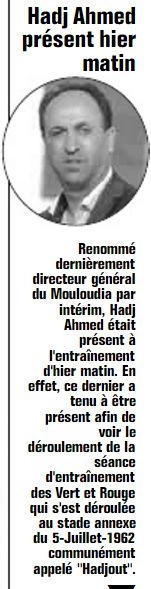 Hadj Ahmed renommé DG du Doyen