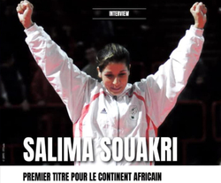 SOUAKRI Salima  Médaille d'Or Grand Slam de Paris Bercy - France 2002