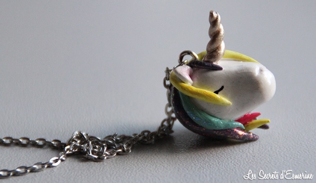 Pendentif Licorne endormie