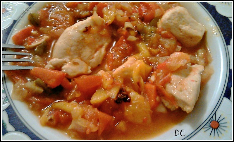 Poulet basquaise 