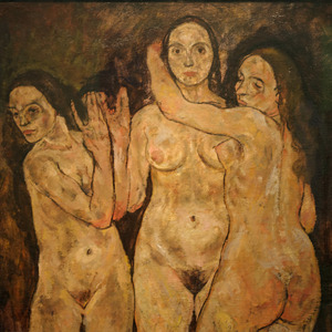 Egon Schiele       Trois Femmes debout     1918