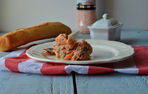 Rillettes de saumon fumé à l'aneth