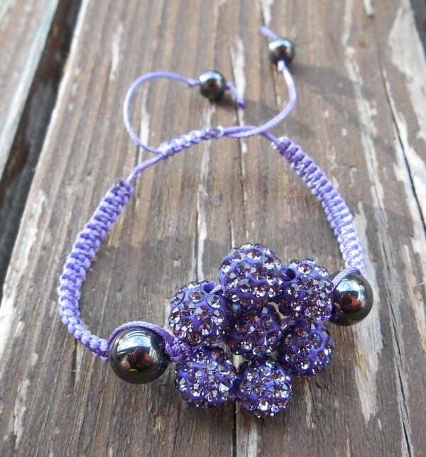 Bracelets Shamballa Fleur.