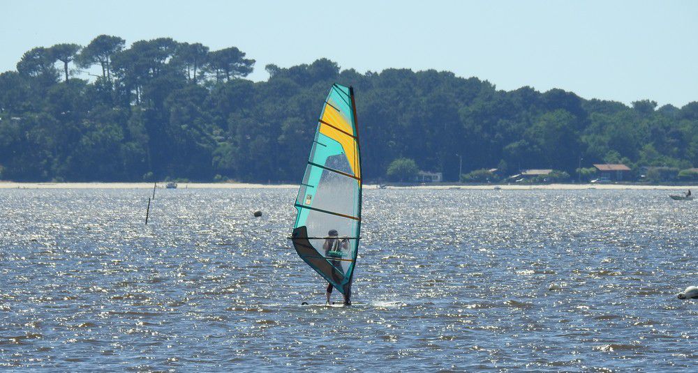 Une plage sur le Bassin d'Arcachon, en mai 2020...