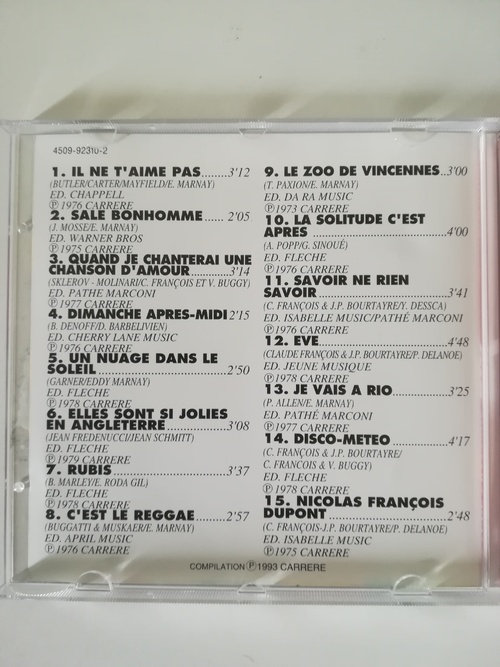 Claude François RIO 1993 Compilation 15 Titres