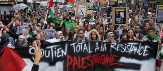 Paris : affrontements à l'issue d'une manifestation pro-palestinienne