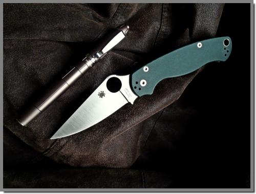 Spyderco CTS 204P Steel ParaMilitary 2 Dark Green C81GPGR2...