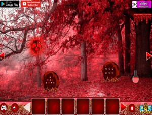 Jouer à Dangerous red forest escape