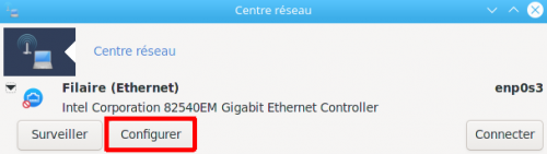 Configuration d'un poste utilisateur