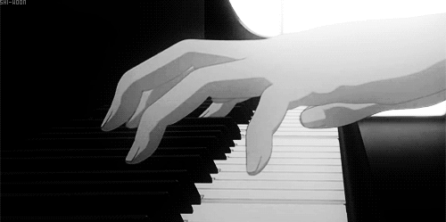 anime piano gif | Piano anime, Aesthetic anime, Anime scenery