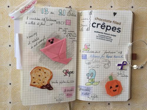 Bullet journal d'Octobre.