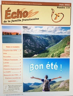 Bulletin Echo de la famille franciscaine du Québec