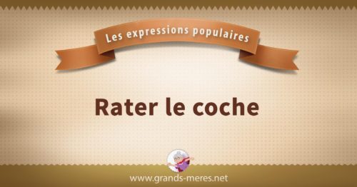 rater le coche