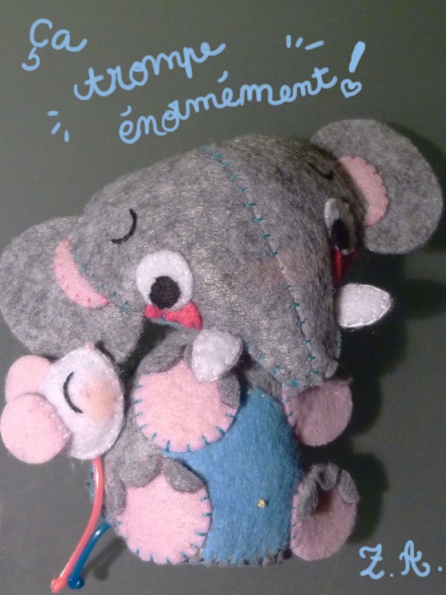 ♥ Elephant et Lily la petite souris ♥