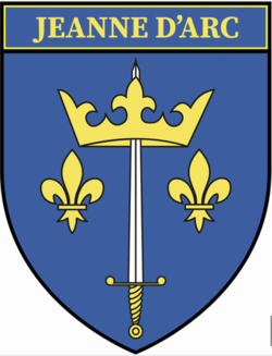 Emblème de Jeanne d'Arc donné par Charles VII, son grand-père, 