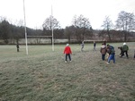 Des givrés s'entraînent au rugby