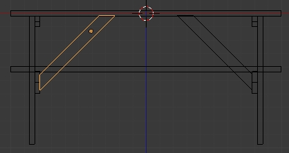 La table avec ses 2 renforts
