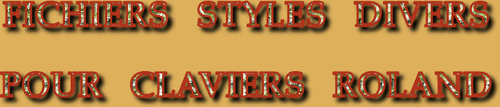  STYLES DIVERS CLAVIERS ROLAND SÉRIE 9842