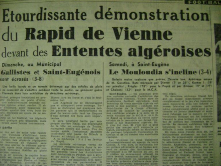 31.12.1955 Amical MCA-Rapid de Vienne 3-4