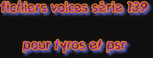 FICHIERS VOICES SÉRIE 139