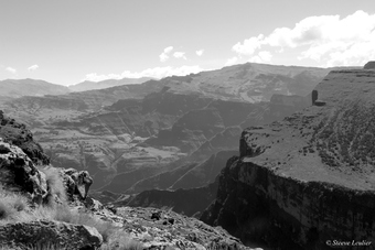 Le massif du Simien en N&B