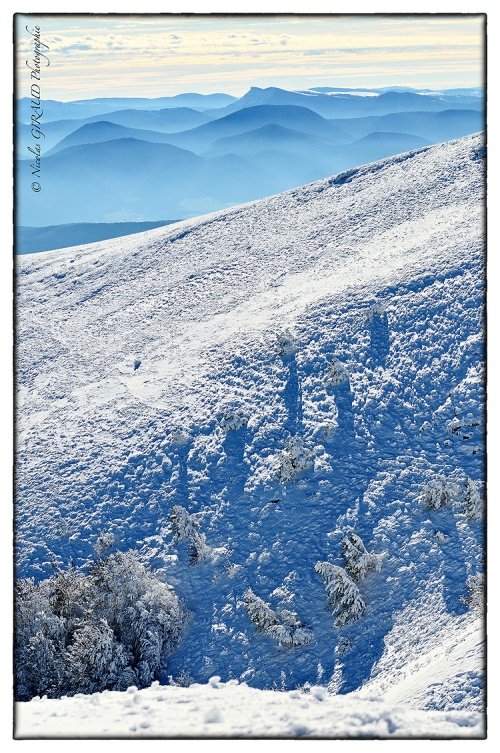 Montagne de l'Aups, sous le ciel hivernal du Dauphiné Sud!