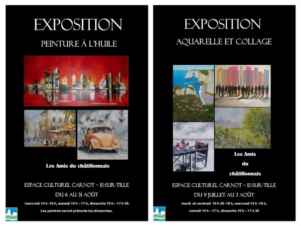Les peintres des Amis du Châtillonnais ont exposé à Is sur Tille...