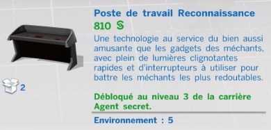 poste de travail reconnaissance