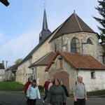 Eglise de Montdauphin et une partie de l'équipe