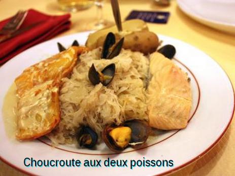 Choucroute aux deux poissons