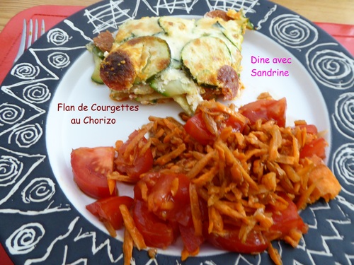 Un Flan de Courgettes au Chorizo