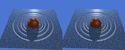 Un rendu de la normal map sur un plan