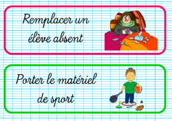 TABLEAU DE RESPONSABILITES