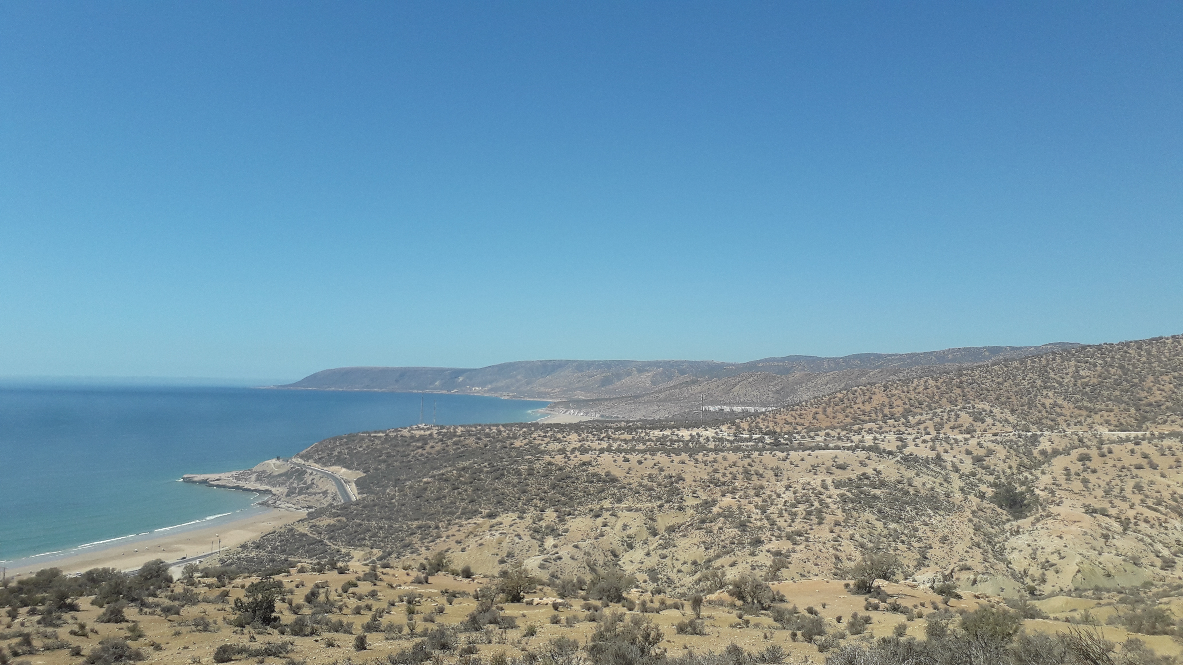 Pause repas après Agadir Plage 25