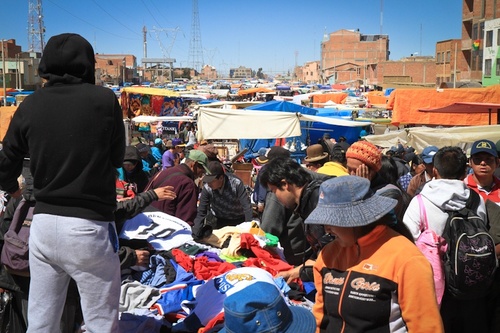 La Paz : le marché d'El Alto