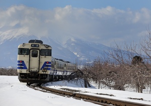 story life trains winter japan snow