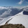 Du sommet du pic de Belonseiche (2297 m), Collarada et valle (vallée) de Canfranc