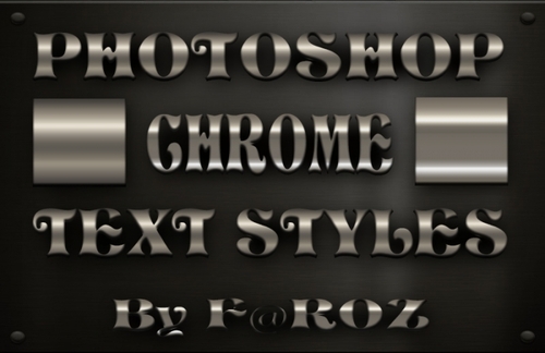 Chrome Text Photoshop Styles