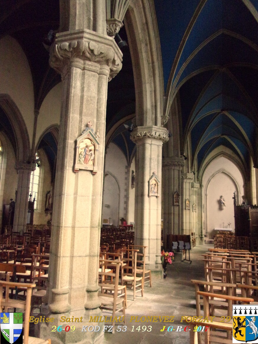 Eglise Saint  MILLIAU  1/2  PLONEVEZ  PORZAY 29        D   01/04/2019