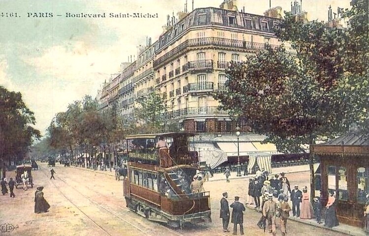 Paris. Le Boulevard Saint-Michel