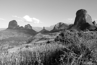 Le massif du Simien en N&B, Ethiopie