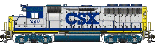 EMD GP40 CSX N°6507