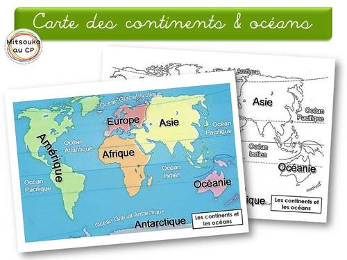 Apprendre les continents et les océans de façon interactive