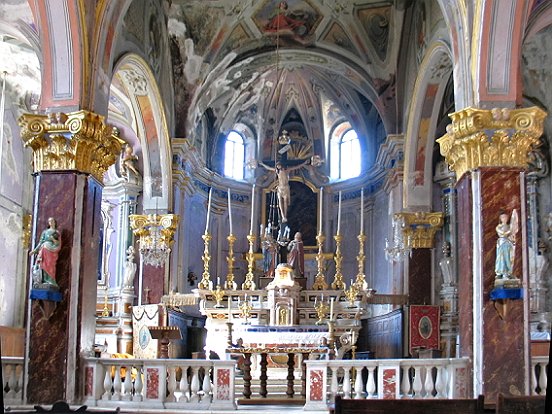 Saorge : L'église Saint Sauveur