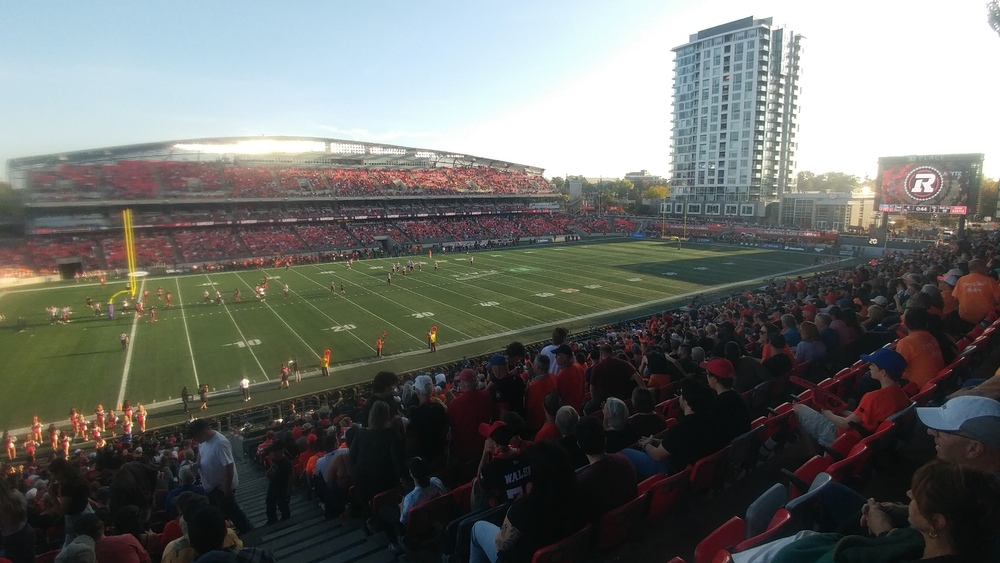 Ottawa Redblacks versus Alouettes de Montréal on September 30th 2023